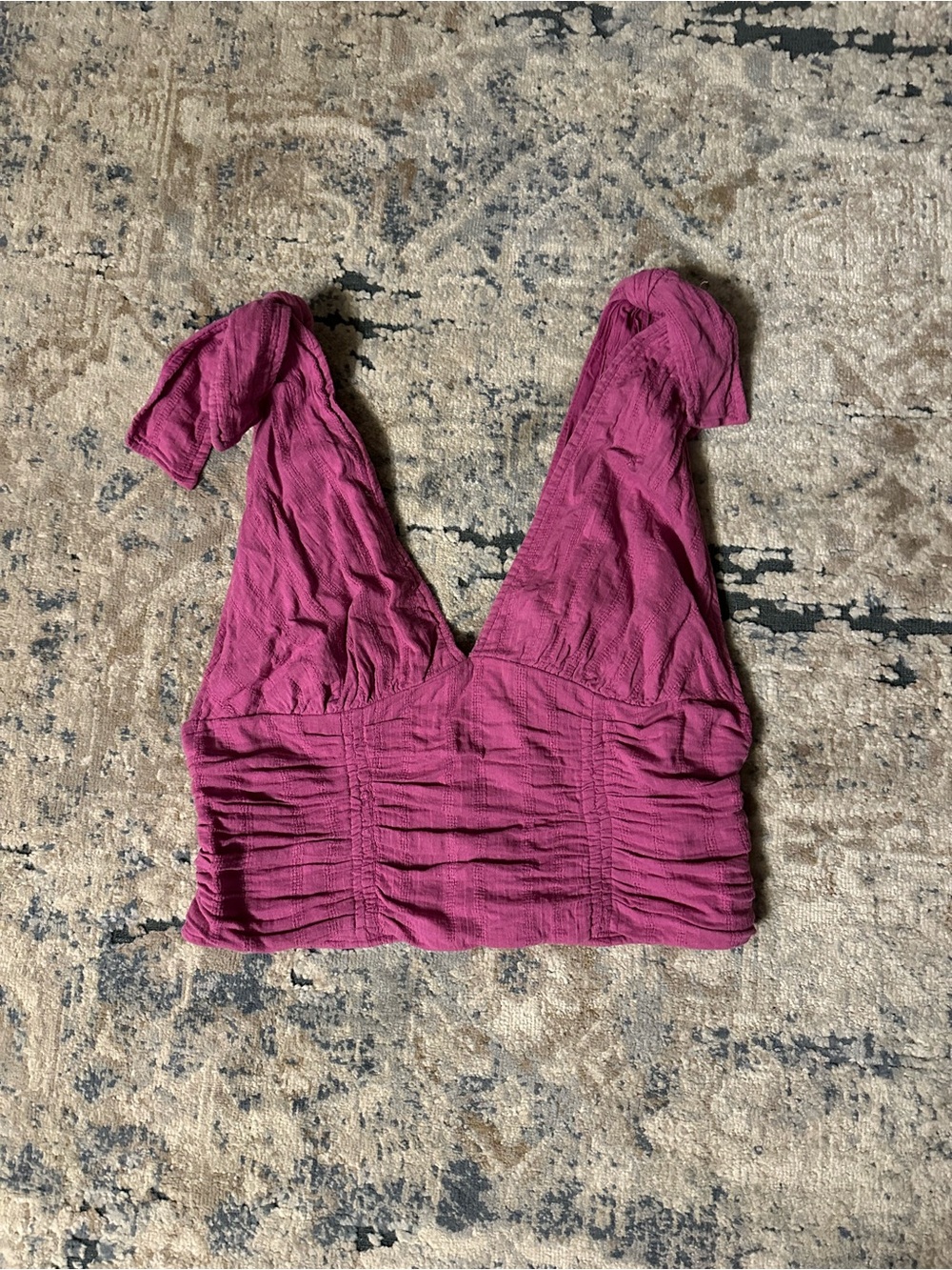 Free People Magenta Crop Top